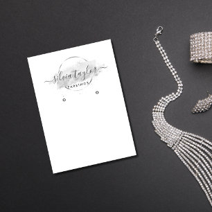 Modern Calligraphy Art Earring visning Card Visitkort