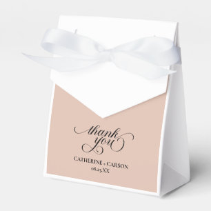 Modern calligraphy Beige Bröllop Presentaskar