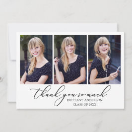 Modern Calligraphy Bläck Script 3 Photos Studenten Tack Kort