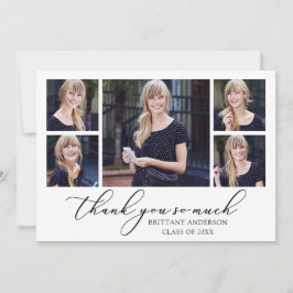 Modern Calligraphy Bläck Script 5 Photos Studenten Tack Kort