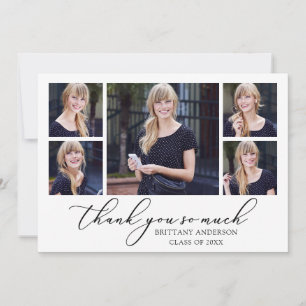 Modern Calligraphy Bläck Script 5 Photos Studenten Tack Kort