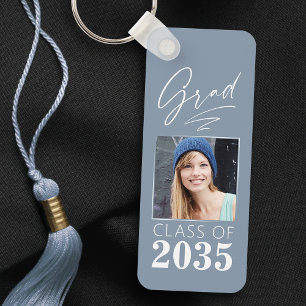 Modern Calligraphy Bläck Script Grad Photo 2 Sided Nyckelring