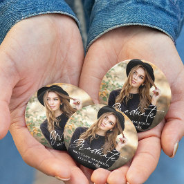 Modern Calligraphy Bläck Script Photo Studenten Knapp