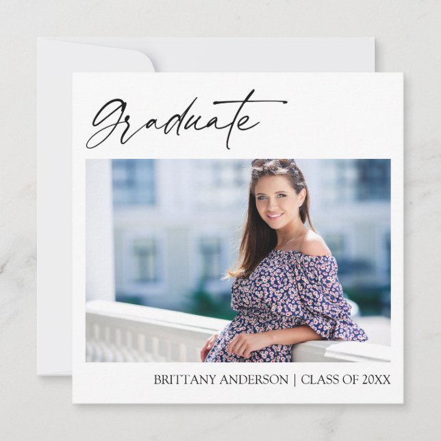 Modern Calligraphy Bläck Script Photo Studenten Meddelande (Framsida)