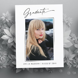 Modern Calligraphy Bläck Script Studenten Photo Vykort