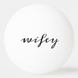 Modern Calligraphy Black Wifey Script Pingisboll