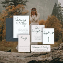 Modern Calligraphy Bröllop Suite