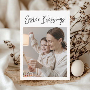 Modern Calligraphy Easter Blessings With Photo