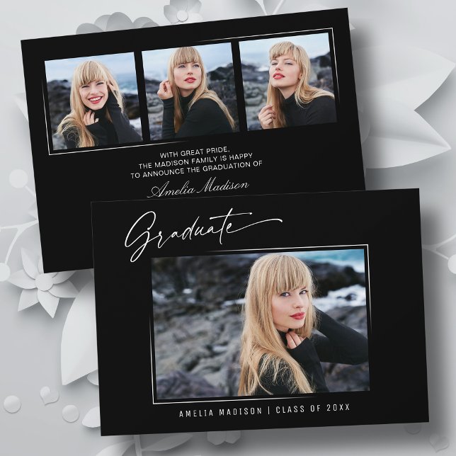 Modern Calligraphy Elegant Bläck Script 4 Photo Gr Meddelande (Skapare uppladdad)