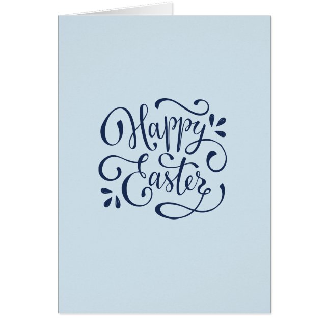 Modern calligraphy för glad påsk hälsningskort (Framsidan)