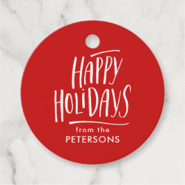 Modern Calligraphy Glad helg Gåvor Etiketter