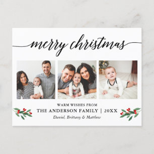 Modern Calligraphy Holly jul 3 Photo Vykort