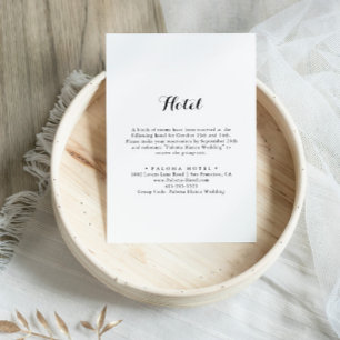 Modern Calligraphy Hotel Tilläggskort