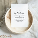 modern Calligraphy La Boda De Inbjudningar<br><div class="desc">Denna moderna kalligrafi la boda de inbjudan är perfekt för ett bröllop. Designen har ett calligrafteckensnitt för eleganten som gör händelsen tom.</div>