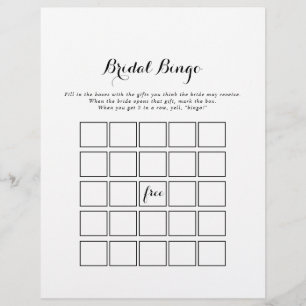 Modern Calligraphy Möhippa Bingo Game