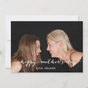 Modern Calligraphy Mors dag-fotokort Kort