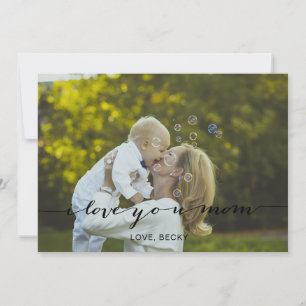 Modern Calligraphy Mors dag-fotokort Kort