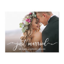 Modern Calligraphy Ny gifta Bröllop Photo