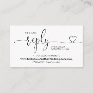Modern calligraphy Online Bröllop Webbplats OSA Tilläggskort