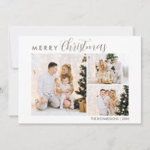 Modern Calligraphy Photo Collage God jul