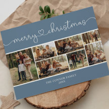Modern Calligraphy Photo Collage God jul