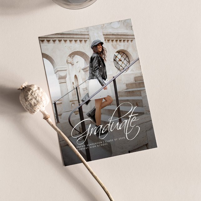 Modern Calligraphy Photo Elegant Studenten Meddelande (Skapare uppladdad)