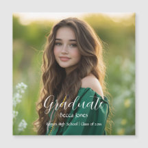 Modern Calligraphy Photo Studenten Magnet