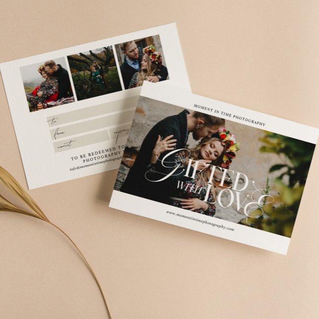 Modern Calligraphy Photography Gift Certificate (Skapare uppladdad)