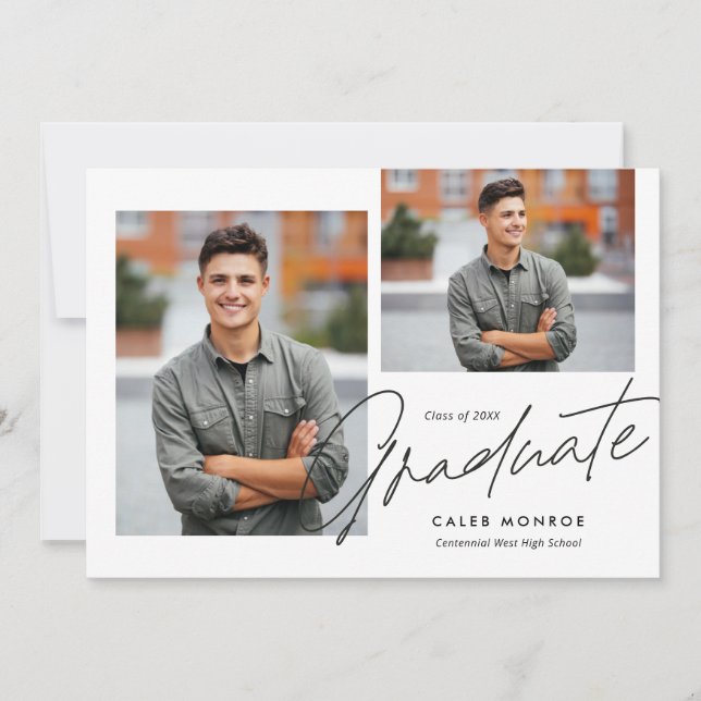 Modern Calligraphy Script 3 Photo Studenten Meddelande (Framsida)