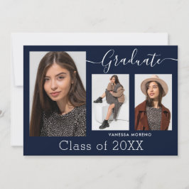 Modern Calligraphy Script Blue 3 Photo Studenten Meddelande