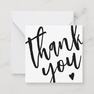 Modern Calligraphy Small Business - tack för ditt Anteckningskort