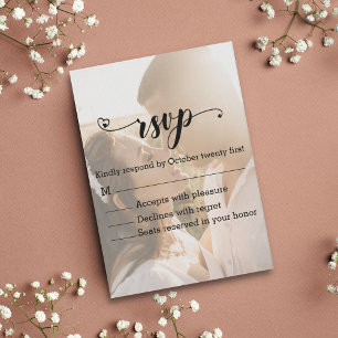 modern calligraphy snyggt foto osa bröllop anteckningskort