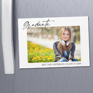 Modern Calligraphy Snyggt Studenten Magnet Card