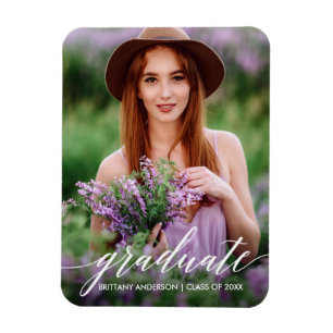 Modern Calligraphy Studenten Photo Magnet