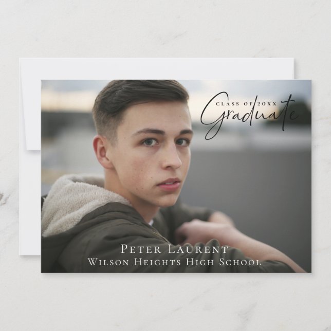 Modern Calligraphy Studenten Photo Meddelande (Framsida)