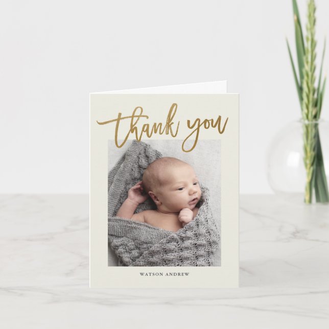 Modern Calligraphy tackkort (Framsida)