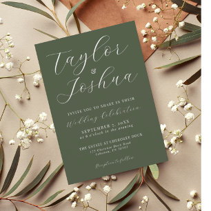 Modern Calligraphy Wedding Investigation Magnet