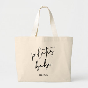 Modern Calligraphy Workout Gym Pilates Babe Jumbo Tygkasse