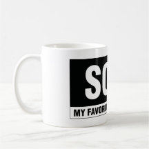 Modern calligraphymugg för fastighet