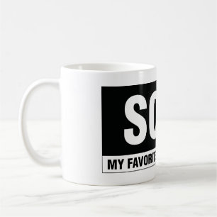 Modern calligraphymugg för fastighet kaffemugg