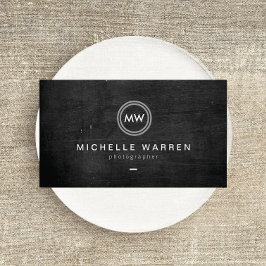 Modern Camera Lens Initialer Logotyp II-foto Visitkort