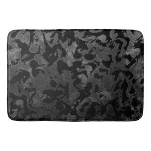 Modern Camo-Black och Mörk Grått-kamouflage Badrumsmatta