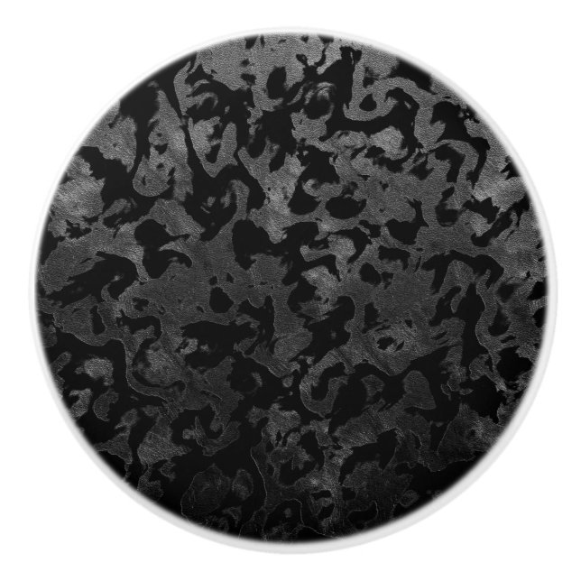 Modern Camo-Black och Mörk Grått-kamouflage Knopp (Framsidan)