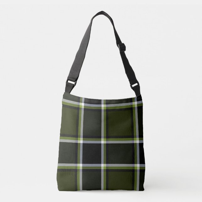 Modern Camouflage Play Tartan Mönster Axelväska (Framsida)