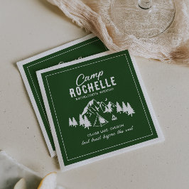 Modern Camping Bachelorette Party Pappersservett