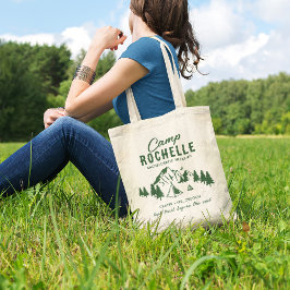 Modern Camping Bachelorette Party Tygkasse