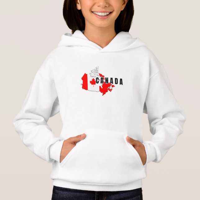 Modern Canadian Art Brev karta Flagga Souveni T Shirt (Framsida)