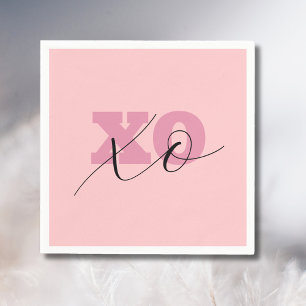 Modern Candy Rosa Black XOXO Valentine Pappersservett