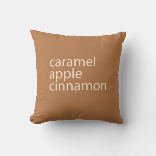 Modern Caramel Apple Cinnamon Dekorativ kudde (Framsida)