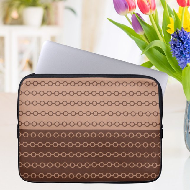 Modern Caramel Brown Laptop sleeve (Skapare uppladdad)